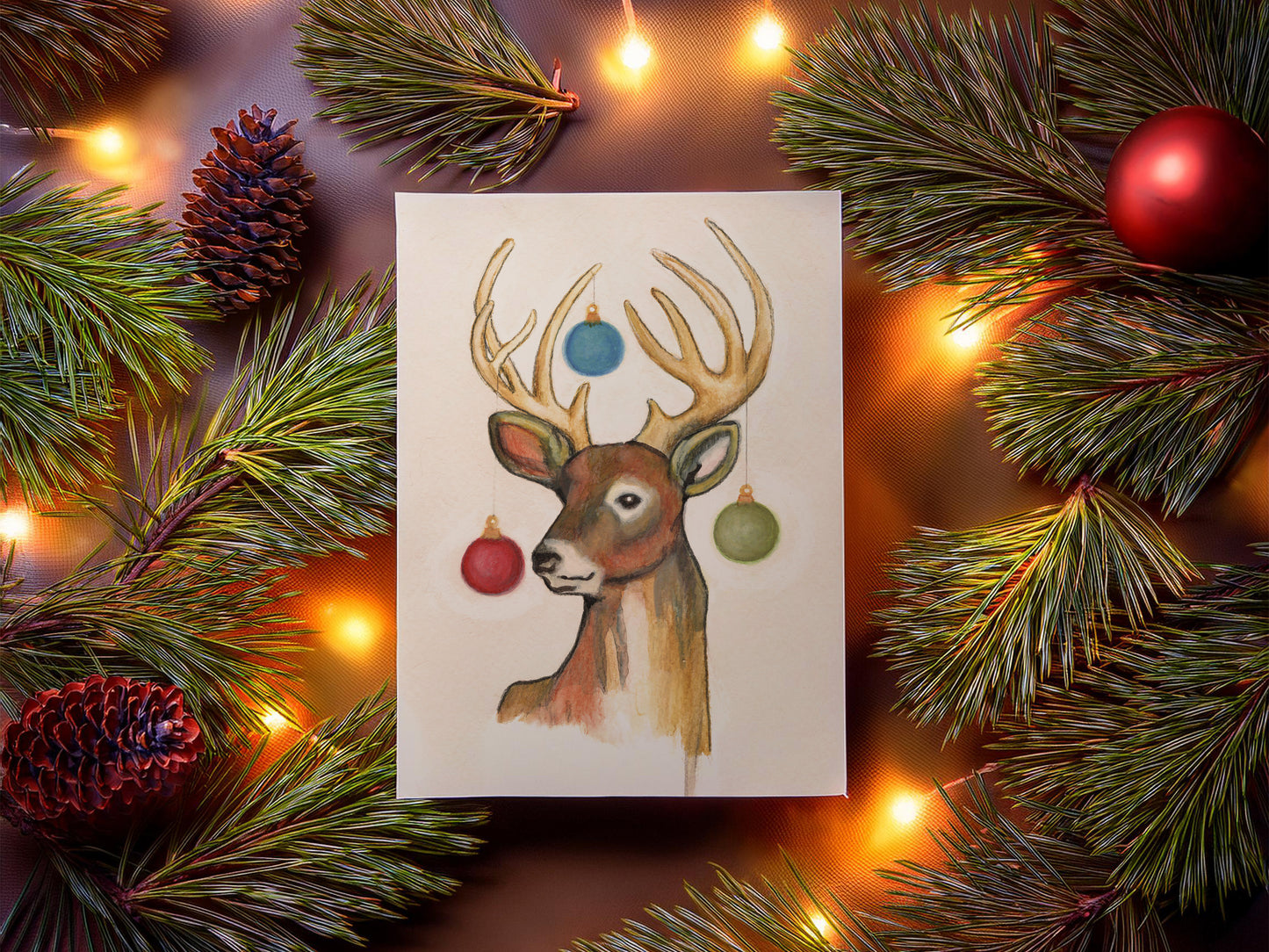 Holiday Deer Card