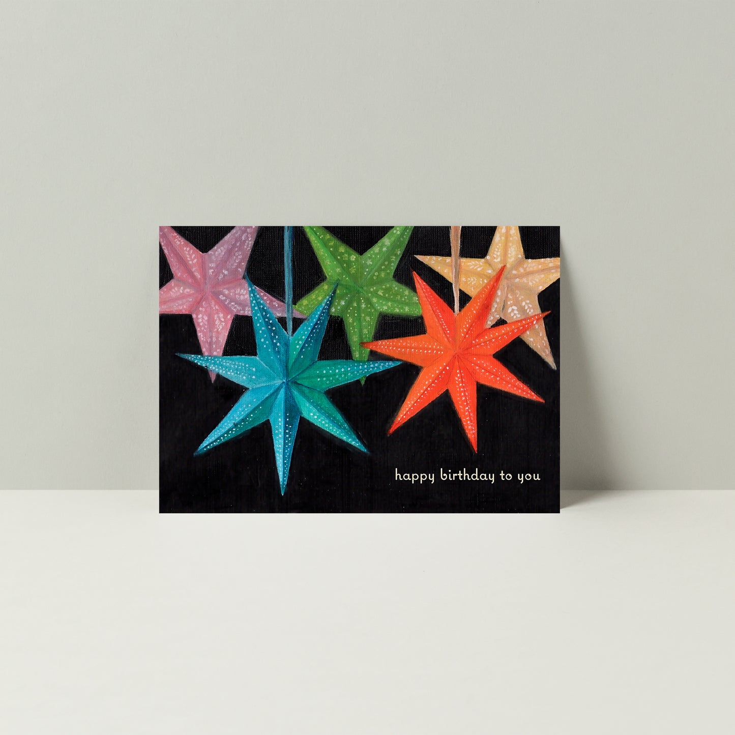 Star Lanterns Birthday Card