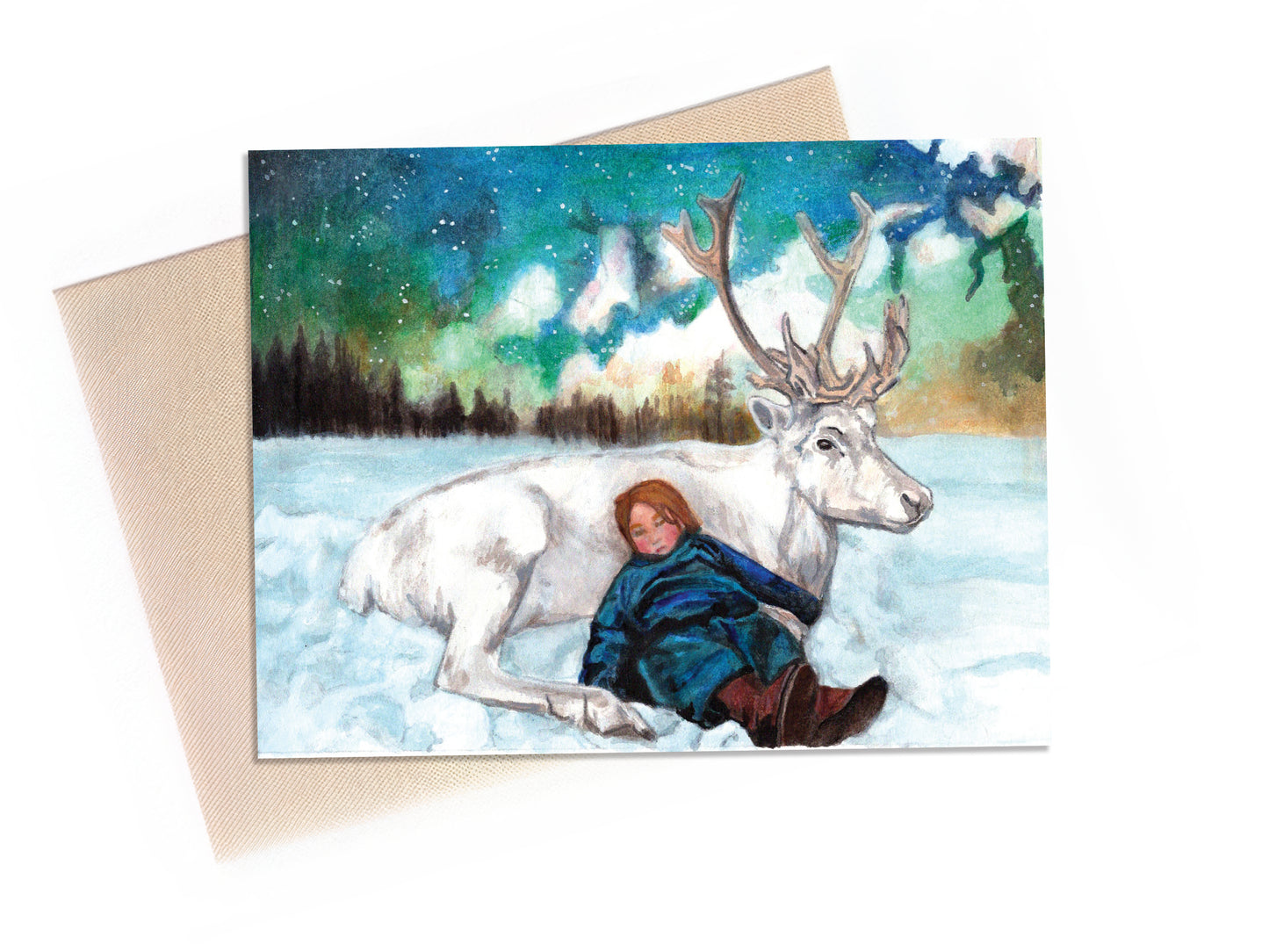 Northern Lights Holiday Card
