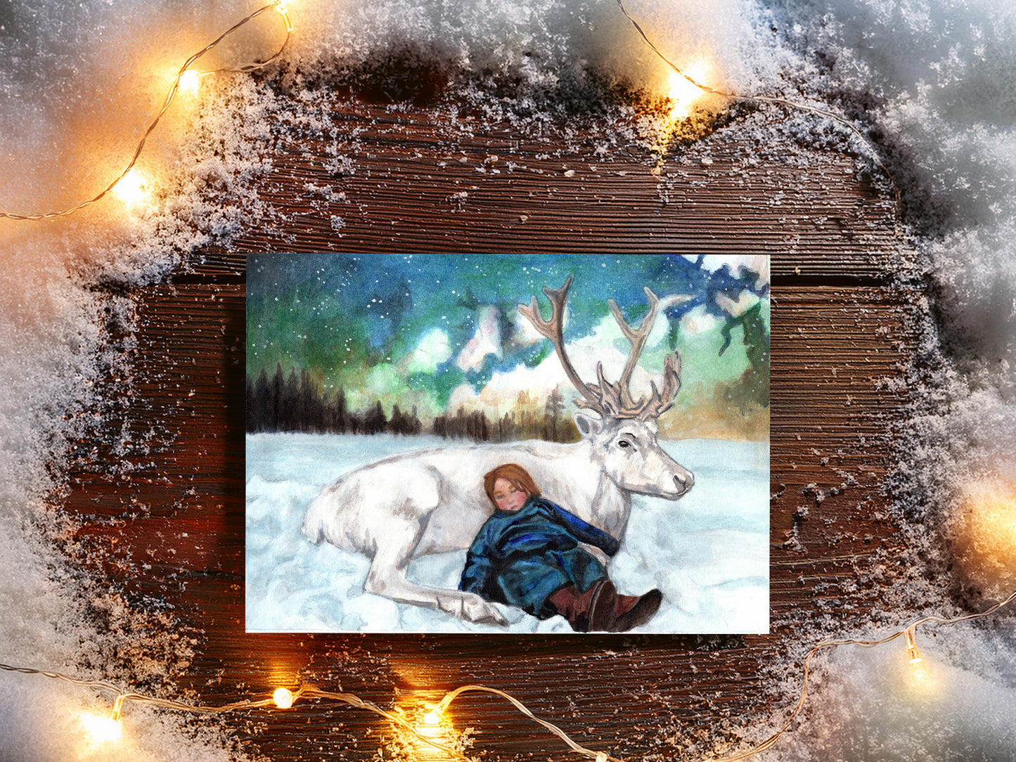 Northern Lights Holiday Card