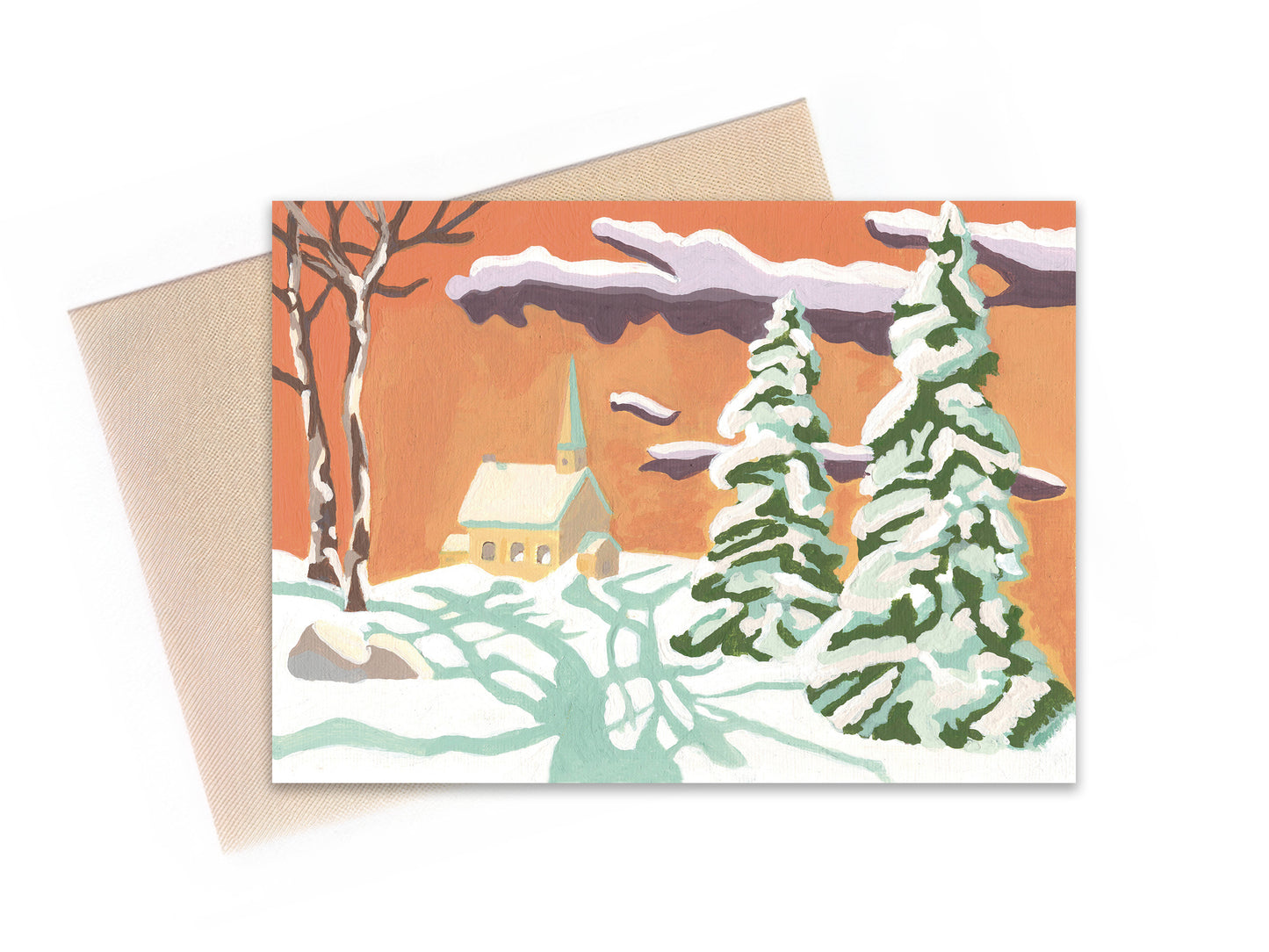 Snowy Morning Holiday Card