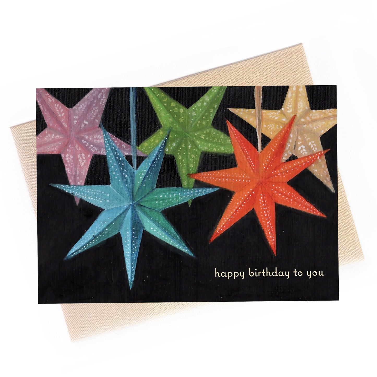 Star Lanterns Birthday Card